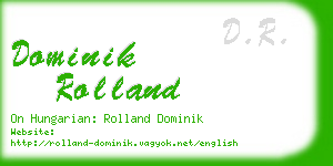 dominik rolland business card